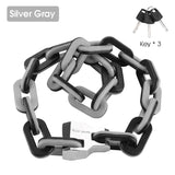 WEST BIKING High Security Bike Chain Lock Waterproof Electric Scooter Motorcycle Lock Anti Theft Colorful Lock Ebike Accessories