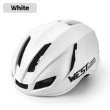 WEST BIKING Lightweight Aero Helmet Female Safety Helmet With LED Flash Light Men's MTB Road Bike Electric Scooter Helmet