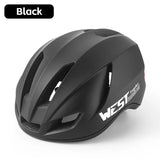 WEST BIKING Lightweight Aero Helmet Female Safety Helmet With LED Flash Light Men's MTB Road Bike Electric Scooter Helmet