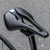 WEST BIKING Lightweight Road Bike Seat Short Nose Racing Bike Saddle Bicycle Hollow Painless Saddle Bike Accessories