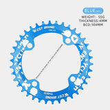WEST BIKING MTB 104 BCD Narrow Wide Crankset 32T 34T 36T 38T Chain Adaptive Chainrings Moutain Bike XC Chainwheel Bicycle Parts