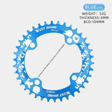 WEST BIKING MTB 104 BCD Narrow Wide Crankset 32T 34T 36T 38T Chain Adaptive Chainrings Moutain Bike XC Chainwheel Bicycle Parts