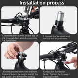 WEST BIKING MTB 25.4/31.8mm Handlebar Stem Extender 6061 Aluminum Alloy CNC Front Fork Stem Adapter Bicycle Handlebar Mount
