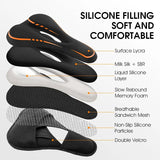 WEST BIKING MTB Bicycle Gel Saddle Cover Comfortable Road Bike Seat Cover Breathable Anti-Slip Cycling Cushion With Rain Cover