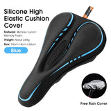 WEST BIKING MTB Bicycle Gel Saddle Cover Comfortable Road Bike Seat Cover Breathable Anti-Slip Cycling Cushion With Rain Cover