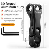 WEST BIKING MTB Bicycle Handlebar Stem Adjustable 60 Degree Angle Riser 31.8mm Handlebar Mount Front Fork Variable Stem Adapter
