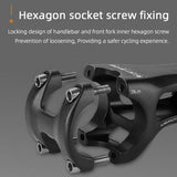 WEST BIKING MTB Bicycle Handlebar Stem Adjustable 60 Degree Angle Riser 31.8mm Handlebar Mount Front Fork Variable Stem Adapter