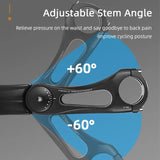 WEST BIKING MTB Bicycle Handlebar Stem Adjustable 60 Degree Angle Riser 31.8mm Handlebar Mount Front Fork Variable Stem Adapter