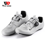 WEST BIKING MTB Cleat Shoes Road Bike SPD Sneaker Shoes Racing Triathlon Selflocking Non-slip Clip Cycling Shoes Size 39-44