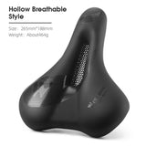 WEST BIKING MTB Comfortable Saddle City Commuter Bike Thicken Foam Saddle Shock Absorber Comfort Bicycle Seat Breathable Cushion