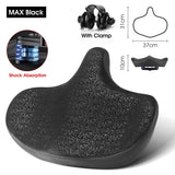 WEST BIKING MTB Comfortable Saddle Ultra Wide Ergonomic Comfy Seat For Electric Bicycle Shock-Absorbing City Bike Foam Saddle
