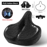 WEST BIKING MTB Comfortable Saddle Ultra Wide Ergonomic Comfy Seat For Electric Bicycle Shock-Absorbing City Bike Foam Saddle