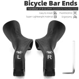WEST BIKING MTB Handle Bar Ends Ergonomic 22.2mm Universal Moutain Bike Ultralight Nylon Fiber Cycling Small Auxiliary Handlebar