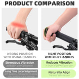 WEST BIKING MTB Handle Bar Ends Ergonomic 22.2mm Universal Moutain Bike Ultralight Nylon Fiber Cycling Small Auxiliary Handlebar