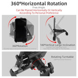 WEST BIKING MTB Phone Support Bike Stem Mount Mobile Phone Widely Adaptable Bracket Aluminum Alloy Adjustable Smartphone Stand
