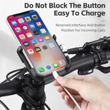 WEST BIKING MTB Phone Support Bike Stem Mount Mobile Phone Widely Adaptable Bracket Aluminum Alloy Adjustable Smartphone Stand