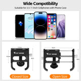 WEST BIKING MTB Phone Support Bike Stem Mount Mobile Phone Widely Adaptable Bracket Aluminum Alloy Adjustable Smartphone Stand