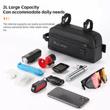 WEST BIKING MTB Road Bike Handlebar Bag Multifunctional Men Shoulder Bag Front Frame Bag Fashion 3 Color Women Cycling Sport Bag