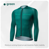 WEST BIKING Men Long Sleeve Cycling Jerseys Breathable Quick Dry MTB Road Bicycle Tops Racing Triathlon Sport Pocket T-shirt 3XL