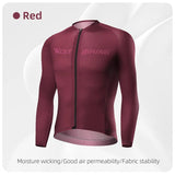 WEST BIKING Men Long Sleeve Cycling Jerseys Breathable Quick Dry MTB Road Bicycle Tops Racing Triathlon Sport Pocket T-shirt 3XL