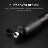 WEST BIKING Mini Portable Bicycle Pump 110PSI Hand Air Pump MTB Road Bike Tire Inflator With Extension Hose Cycling Accesories