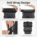 WEST BIKING Motorcycle Bag Waterproof Expandable 5L Bumper Bags Travel Motorcross Luggage Frame Side Bag Men's Shoulder Bag