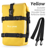 WEST BIKING Motorcycle Bag Waterproof Expandable 5L Bumper Bags Travel Motorcross Luggage Frame Side Bag Men's Shoulder Bag