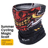 WEST BIKING Motorcycle Skull Printed Mask UV Protection Summer Cycling Scarf Pirate Bandana Fishing Hip Hop Cooling Sport Gear