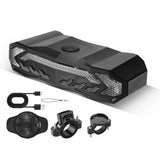 WEST BIKING Multifunctional Anti-theft Alarm Bicycle Rear Light Smart Brake Tail Lights Type-C Charging Wireless Turn Signal