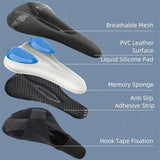 WEST BIKING Non-Slip Bike Seat Cover Comfortable MTB Road Bike Saddle Cover Waterproof Leather Gel Memory Foam Seat Cushion