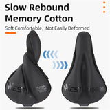 WEST BIKING Non-Slip Bike Seat Cover Comfortable MTB Road Bike Saddle Cover Waterproof Leather Gel Memory Foam Seat Cushion