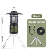 WEST BIKING Outdoor Camping Light USB Rechargeable Tent Hanging Light Camping Lamp Tripod Stand Battery Indicator Led Flashlight