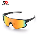 WEST BIKING Polarized Glasses Men Women Outdoor Sport Colorful Sunglasses MTB Road Bike Eyewear UV400 Protection Cycling Goggles