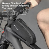WEST BIKING Portable Bicycle Front Frame Bag Lightweight Mini Top Tube Bag 3D Shape Support Aero Cycling Bags Bike Accessories