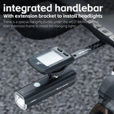 WEST BIKING Professional Bicycle Headlight MTB Road Bike Waterproof Front Light 1000 Lumen USB Rechargeable Cycling Flashlight