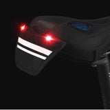 WEST BIKING Saddle Cover with Safety Taillights Comfortable Gel Memory Foam Cycling Seat Cover Bicycle Cushion With Rain Cover