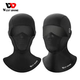WEST BIKING Spring Autumn Cycling Balaclava Breathable Full Face Mask Motorcycle Extended Hood UV Protection Fishing Bike Hat