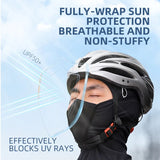 WEST BIKING Spring Autumn Cycling Balaclava Breathable Full Face Mask Motorcycle Extended Hood UV Protection Fishing Bike Hat