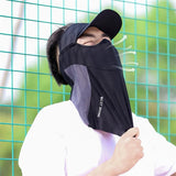 WEST BIKING Spring Summer Outdoor Cycling Sun Hat With Mesh Mask Neck Sun Protection Hiking Fishing Golf Cap Cooling Sport Gear