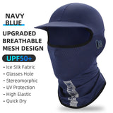 WEST BIKING Summer Balaclava For Men Cycling Caps With Visor Full Face UV Protection Mesh Mask Reflective Cooling Sport Gear