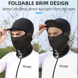WEST BIKING Summer Balaclava For Men Cycling Caps With Visor Full Face UV Protection Mesh Mask Reflective Cooling Sport Gear