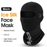 WEST BIKING Summer Balaclava For Men Cycling Caps With Visor Full Face UV Protection Mesh Mask Reflective Cooling Sport Gear