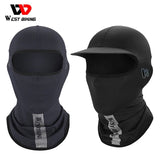 WEST BIKING Summer Balaclava For Men Cycling Caps With Visor Full Face UV Protection Mesh Mask Reflective Cooling Sport Gear