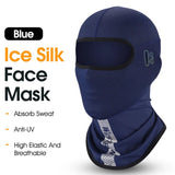 WEST BIKING Summer Balaclava For Men Cycling Caps With Visor Full Face UV Protection Mesh Mask Reflective Cooling Sport Gear