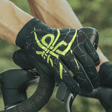 WEST BIKING Summer Cycling Gloves Fingerless Touch Screen Ice Silk Cool Spider Pattern Driving Hiking Gloves Cooling Sport Gear