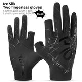 WEST BIKING Summer Cycling Gloves Fingerless Touch Screen Ice Silk Cool Spider Pattern Driving Hiking Gloves Cooling Sport Gear
