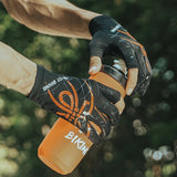 WEST BIKING Summer Cycling Gloves Fingerless Touch Screen Ice Silk Cool Spider Pattern Driving Hiking Gloves Cooling Sport Gear