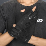 WEST BIKING Summer Cycling Gloves Fingerless Touch Screen Ice Silk Cool Spider Pattern Driving Hiking Gloves Cooling Sport Gear