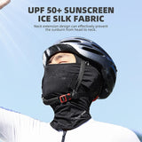 WEST BIKING Summer Outdoor Cycling Balaclava Full Face Sun Protection Mask MTB Motorcycle Ice Silk Caps UPF 50+ Cooling Sport Ge