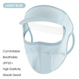 WEST BIKING Summer Outdoor Sunproof Mask With Sun Visor Women Cycling Hiking Running Sun Hat Reusable Ice Silk Breathable Mask
